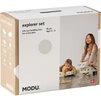 Modu Explorer Sett - 20 Deler - 55x40x20 cm - Sand Grey/Honey Gu - - OneSize - Tumledyr
