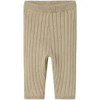 Name it Leggings - Strikk - Rib - NbnOmun - Islandsk fossil - - 50 - Leggings