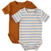 Minymo Body k/e - 2-pack - Ashley Blue - - 50 - Kortermet body