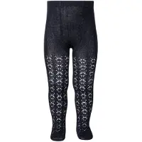 Condor Strømpebukser - Navy m. Hullmønster - - 0-3 md - Strømpebukser