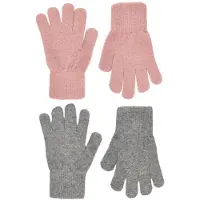 CeLaVi Hansker - Ull/Nylon - 2-pack - Mistey Rose/Grå Melert - - 1-2 år (80-92) - Handsker