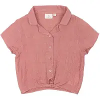 The New Skjorte k/e - Muslin - TnOriella - Gammel Rose - - 5-6 år (110-116) - Skjorte K/E