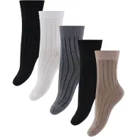 Minymo Sokker - Ankelsokk - 5-pack - Black - - 23/26 - Sokker