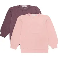 Minymo Genser - 2-pack - Misty Rose - - 8 år (128) - Collegegenser