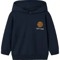 Name it Hettegenser - NmmKelvin - Navy Blazer m. Trykk - - 3 år (98) - Hettegenser