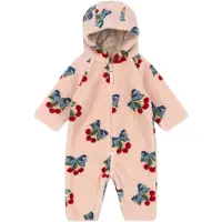 Konges Sløjd Fleecedress - Teddy - Amarena Rose - - 74 - Fleecedress