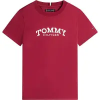 Tommy Hilfiger T-skjorte - Monotypi - Rik kirsebær/Purple - - 10 år (140) - T-skjorte