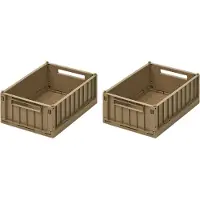 Liewood Sammenleggbare bokser - 25x18x9,5 cm - Small - 2-pack - - - OneSize - Sammenleggbar boks