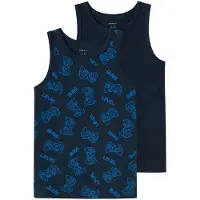 Name it Undertrøye - Noos - NkmTank Topp Gamer - 2-pack - Dark S - - 3 år (98) - Undertrøye