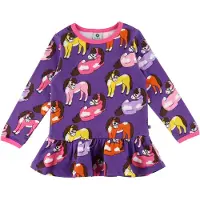 Smafolk Collegegenser - Purple Heart m. Hester - - 5-6 år (110-116) - Collegegenser