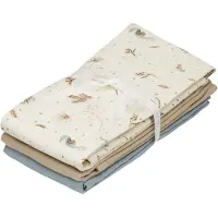 Cam Cam Copenhagen Stoffklutene - 70x70 cm - 3-pack - Sea Garden - - OneSize - Gulpeklut