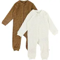 Pippi Baby Pippi Babyjumpsuits - Nattdrakter - 2-pack - Glitter - - 4 år (104) - Jumpsuit