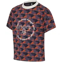 Hummel T-skjorte - HMLArmelia - Lilla/Rød - - 5 år (110) - T-skjorte
