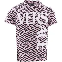 Versace T-skjorte - Rosa/Svart m. Trykk - - 8 år (128) - T-skjorte