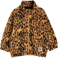 Mini Rodini Fleecejakke - Leopard - Beige - - 4-5 år (104-110) - Fleecejakke