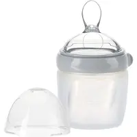 HAAKAA Babyflaske m. Skje - 160 ml - Grå - - OneSize - Babyflaske