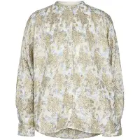 Sofie Schnoor Skjortebluse for jenter - Hvit/Lyseblå m. Gull - - 10 år (140) - Skjorte