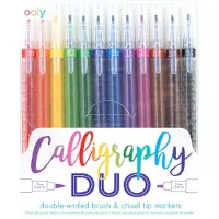 Ooly Tusjer - Calligraphy Duo - 12 stk. - Flerfarget - - OneSize - Tusj