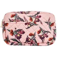 Fan Palm Toalettveske - Large - Quiltet Velur - Rose Hibiscus - - OneSize - Toalettveske