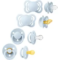 BIBS TRY-IT-pakke baby blue (4 smokker) gaveeske