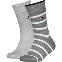 Tommy Hilfiger Sokker - 2-pack - Breton - Svart - - 39/42 - Sokker