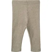 Wheat Leggings - Rib - Jules - Grus Melange - - 1 år (80) - Leggings