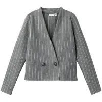 Name it Blazer - NfkOlaise - Grey Melange - - 13-14 år (158-164) - Blazer