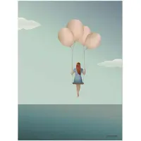 ViSSEVASSE Plakat - 50x70 - Balloon Dream - - OneSize - Plakat