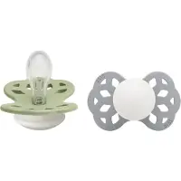 BIBS Infinity Lysende smokker - 2-pack - Str. 1 - Symmetrisk - S - - OneSize - Smokk