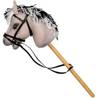 ByAstrup Kjepphest - Luna - 68 cm - Grå - - OneSize - Leketøy