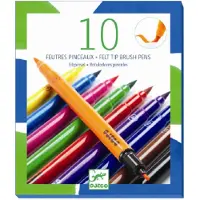 Djeco Tusjer - 2-I-1 - 10 stk. - Flerfarget - - OneSize - Tusj