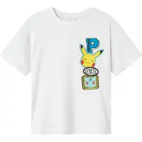 Name It Kids T-skjorte - Noos - NkmJeno - Pokémon - Bright White - - 7-8 år (122-128) - T-skjorte