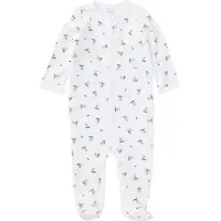 Ralph Lauren Jumpsuit - Core Påfyll - Hvit/Blå m. Bamser - - 68 - Jumpsuit