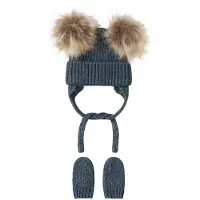 Name it Sett - Lue/Votter - Strikk - NbnMora - Fortryllet - - 40-44 cm - Lue