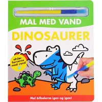 Forlaget Alvilda Malebok - Mal med vann - Dinosaurer - - OneSize - Malebok