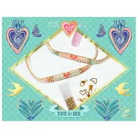 Djeco Smykker - Miyuki And Hearts - - OneSize - Kreativt leker