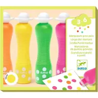 Djeco Punktmarkører - 4 stk. - Neon - - OneSize - Fargesett