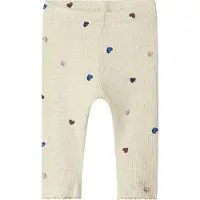 Name it Leggings - Rib - Noos - NbfNutti - Peyote Melange m. Hje - - 56 - Leggings