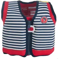 Konfidence Svømmevest - Original - Hamptons Navy Stripe - - 4-5 år (104-110) - Svømmevest