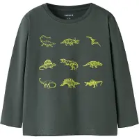 Name it Genser - NmmVux - Urban Chic/Dino Oneline - - 3 år (98) - Genser