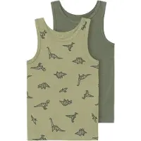Name it Undertrøye - Noos - NmmTank Topp - 2-pack - Sage - - 1½ år (86) - Undertrøye