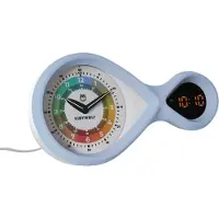 KIDYWOLF Vekkerklokke - Analog/Digital - Kidya Alarm - Blå - - OneSize - Nattlampe