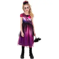 Smiffys Kostymer - Skrikdronningen - Lilla/Rosa - - 10-12 år (140-152) - Kostymer