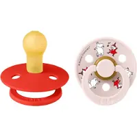 BIBS x MOOMIN Colour Smokker - Str. 1 - 2-pack - Candy Apple Mix - - 0-6 md - Smokk