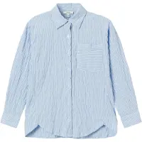 Name it Skjorte - NkfDustripes - Chambray Blue - - 6 år (116) - Skjorte