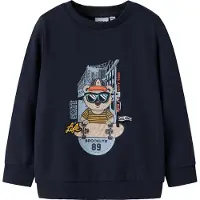 Name it Collegegenser - NmmLenge - Navy Blazer - - 2 år (92) - Collegegenser
