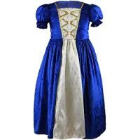 Den Goda Fen Kostymer - Prinsessekjole - Blå - - 3-4 år (98-104) - Kostymer