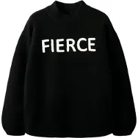 Name it Genser - Strikk - NkfOdessa - Black - - 7-8 år (122-128) - Genser