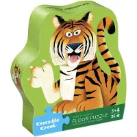 Crocodile Creek Gulvpuslespill - 36 Brikker - Wild Kingdom - - OneSize - Puslespill
