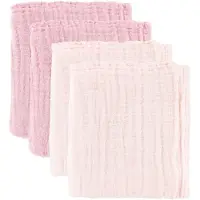 Pippi Stoffklutene - 65x65 cm - 4-pack - Lyserød/Pulver - - OneSize - Gulpeklut
